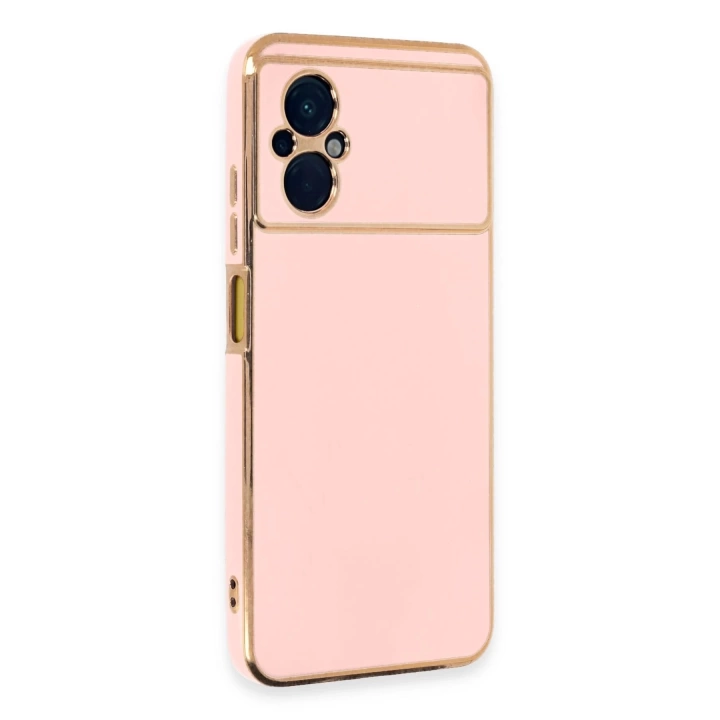 BFS  Xiaomi Poco M5 Kılıf Volet Silikon - Pembe