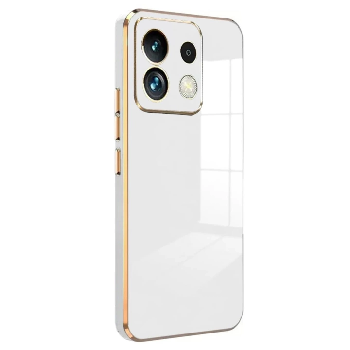 BFS  Xiaomi Poco M6 Pro 4G Kılıf Volet Silikon - Beyaz