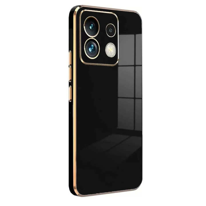 BFS  Xiaomi Poco M6 Pro 4G Kılıf Volet Silikon - Siyah