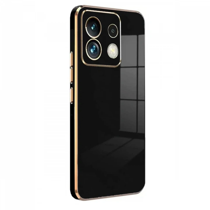 BFS  Xiaomi Poco M6 Pro 4G Kılıf Volet Silikon - Siyah