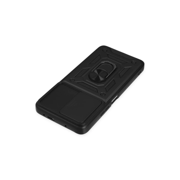 BFS  Xiaomi Poco X3 GT Kılıf Pars Lens Yüzüklü Silikon - Siyah
