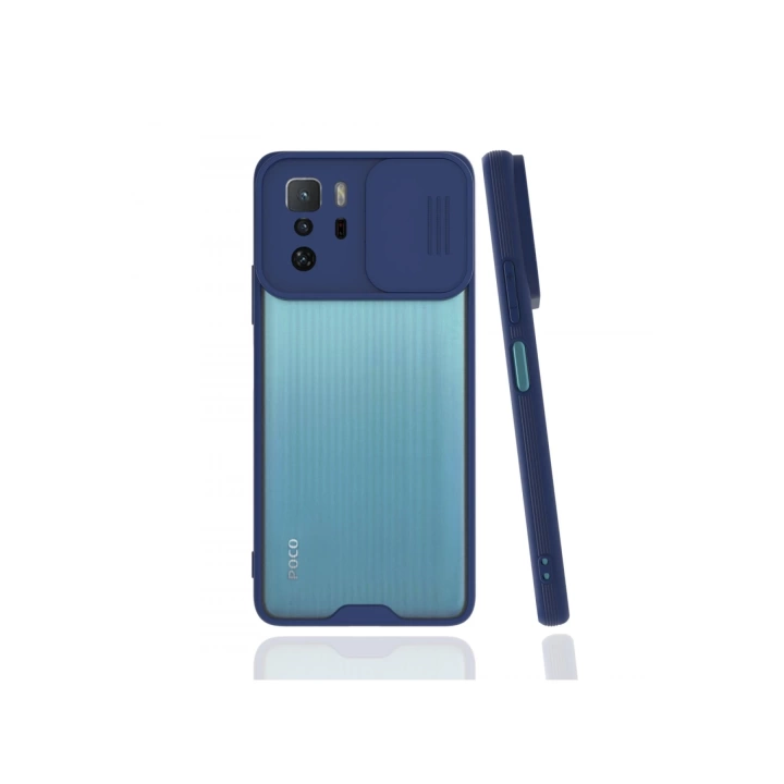 BFS  Xiaomi Poco X3 GT Kılıf Platin Kamera Koruma Silikon - Lacivert