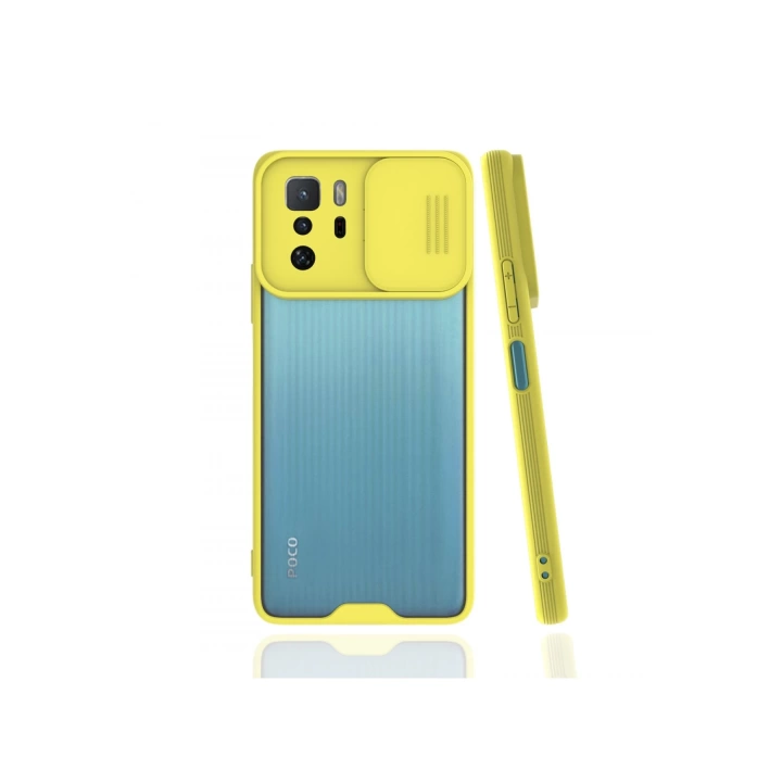 BFS  Xiaomi Poco X3 GT Kılıf Platin Kamera Koruma Silikon - Sarı