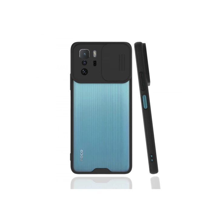 BFS  Xiaomi Poco X3 GT Kılıf Platin Kamera Koruma Silikon - Siyah