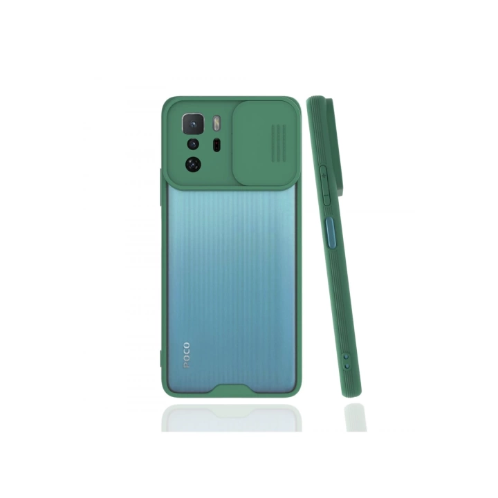 BFS  Xiaomi Poco X3 GT Kılıf Platin Kamera Koruma Silikon - Yeşil