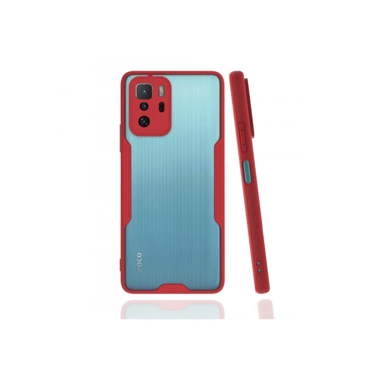 BFS  Xiaomi Poco X3 GT Kılıf Platin Silikon - Kırmızı