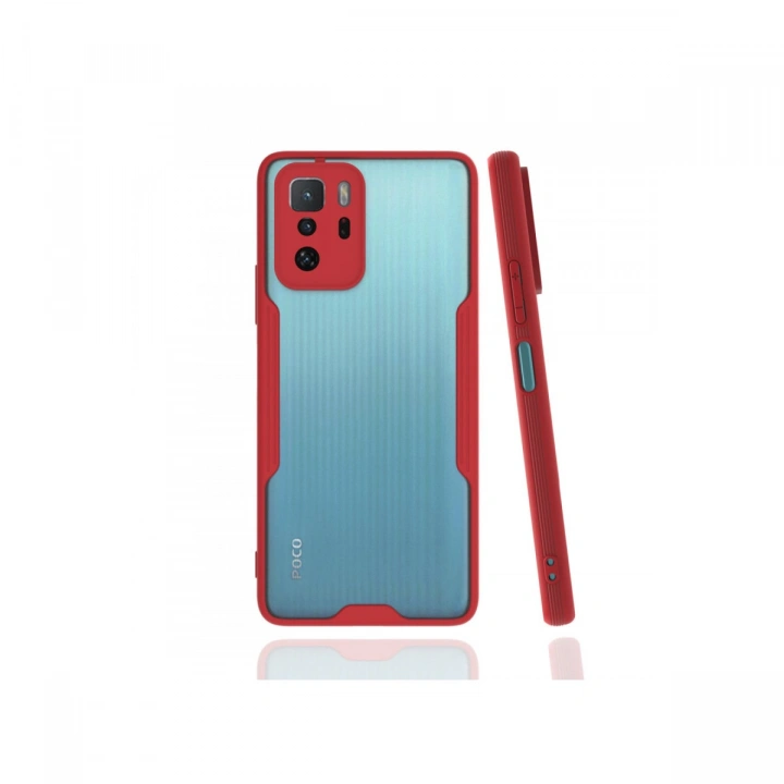 BFS  Xiaomi Poco X3 GT Kılıf Platin Silikon - Kırmızı