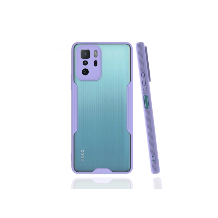 BFS  Xiaomi Poco X3 GT Kılıf Platin Silikon - Lila