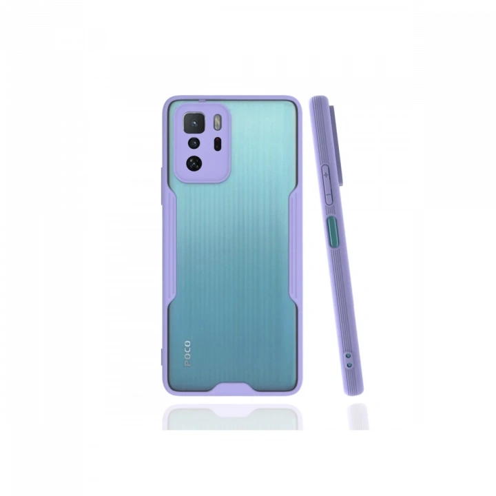 BFS  Xiaomi Poco X3 GT Kılıf Platin Silikon - Lila