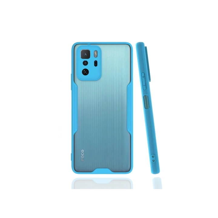 BFS  Xiaomi Poco X3 GT Kılıf Platin Silikon - Mavi