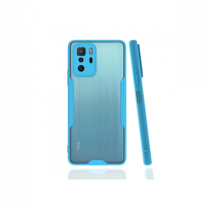 BFS  Xiaomi Poco X3 GT Kılıf Platin Silikon - Mavi