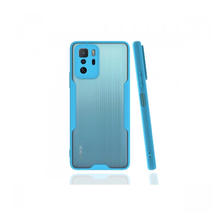 BFS  Xiaomi Poco X3 GT Kılıf Platin Silikon - Mavi