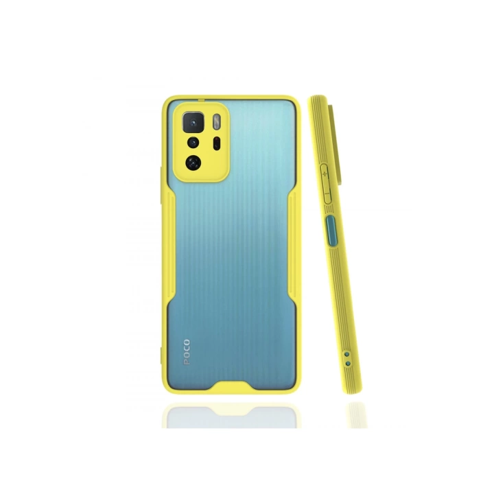 BFS  Xiaomi Poco X3 GT Kılıf Platin Silikon - Sarı