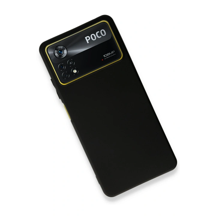 BFS  Xiaomi Poco X4 Pro 5G Kılıf First Silikon - Siyah