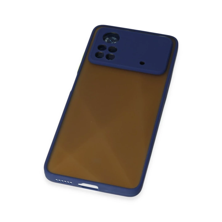 BFS  Xiaomi Poco X4 Pro 5G Kılıf Montreal Silikon Kapak - Lacivert