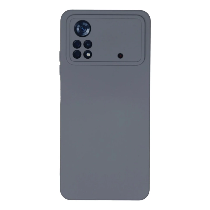 BFS  Xiaomi Poco X4 Pro 5G Kılıf Nano içi Kadife Silikon - Gri
