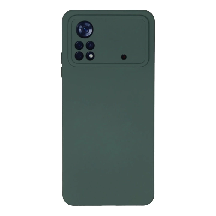 BFS  Xiaomi Poco X4 Pro 5G Kılıf Nano içi Kadife Silikon - Koyu Yeşil