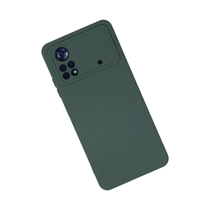 BFS  Xiaomi Poco X4 Pro 5G Kılıf Nano içi Kadife Silikon - Koyu Yeşil