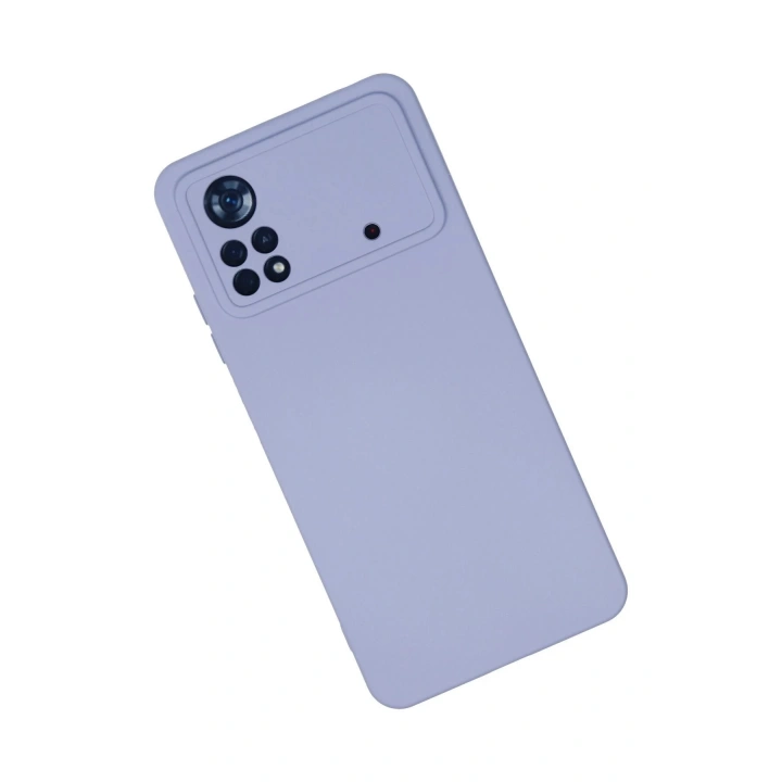 BFS Xiaomi Poco X4 Pro 5G Kılıf Nano içi Kadife Silikon - Lila