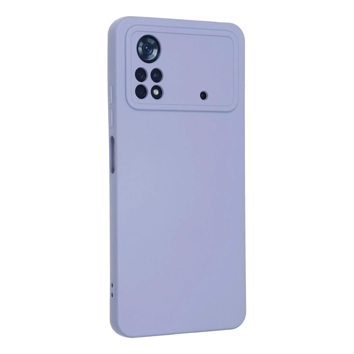 BFS  Xiaomi Poco X4 Pro 5G Kılıf Nano içi Kadife Silikon - Lila