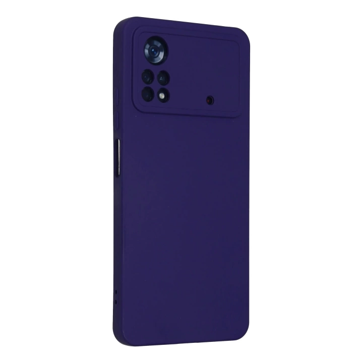 BFS  Xiaomi Poco X4 Pro 5G Kılıf Nano içi Kadife Silikon - Mor