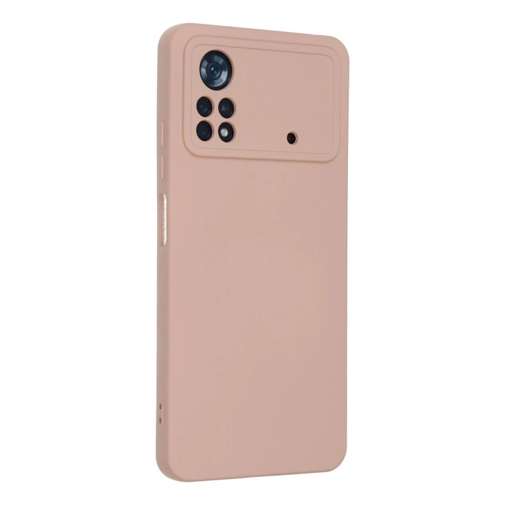 BFS Xiaomi Poco X4 Pro 5G Kılıf Nano içi Kadife Silikon - Pudra