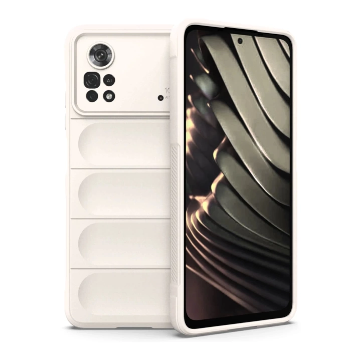 BFS  Xiaomi Poco X4 Pro 5G Kılıf Optimum Silikon - Krem
