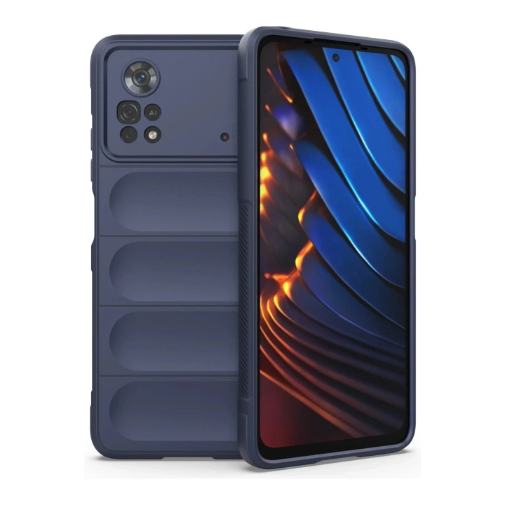 BFS Xiaomi Poco X4 Pro 5G Kılıf Optimum Silikon - Lacivert