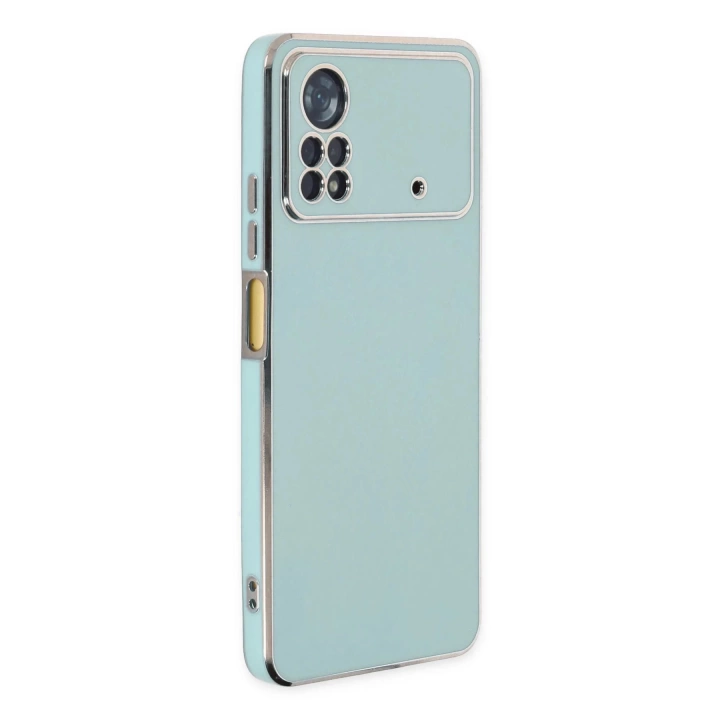 BFS  Xiaomi Poco X4 Pro 5G Kılıf Volet Silikon - Açık Yeşil
