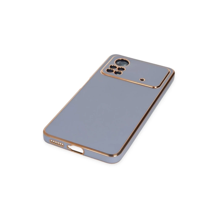 BFS  Xiaomi Poco X4 Pro 5G Kılıf Volet Silikon - Mavi