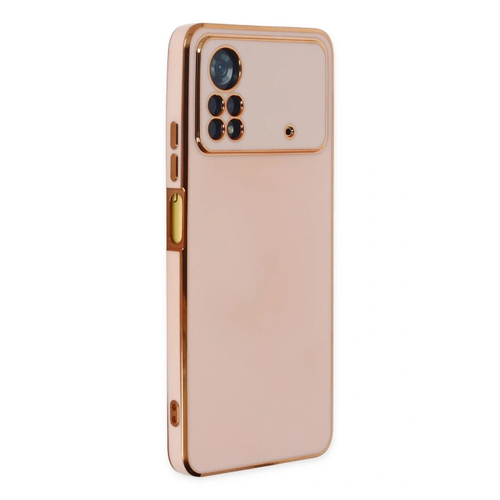 BFS  Xiaomi Poco X4 Pro 5G Kılıf Volet Silikon - Pembe