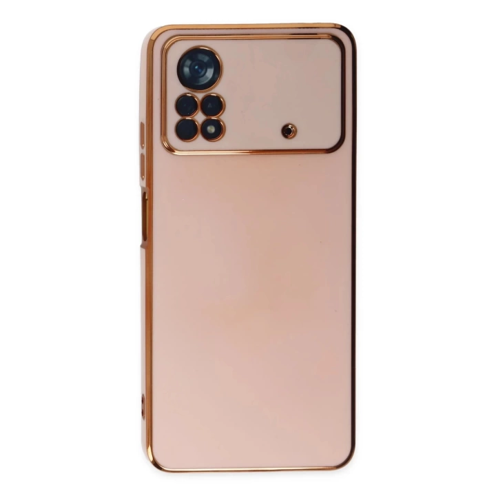 BFS Xiaomi Poco X4 Pro 5G Kılıf Volet Silikon - Pembe
