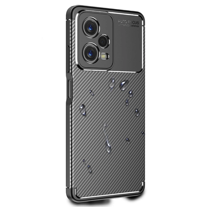 BFS  Xiaomi Poco X5 5G Kılıf Auto Focus Karbon Kapak - Siyah