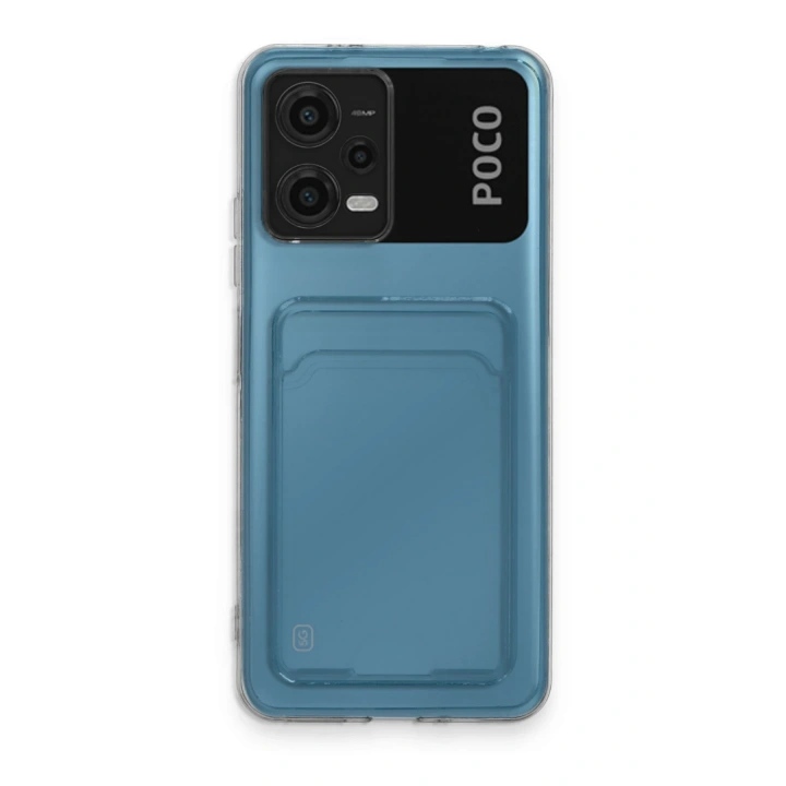 BFS  Xiaomi Poco X5 5G Kılıf Kart Şeffaf Silikon - Şeffaf