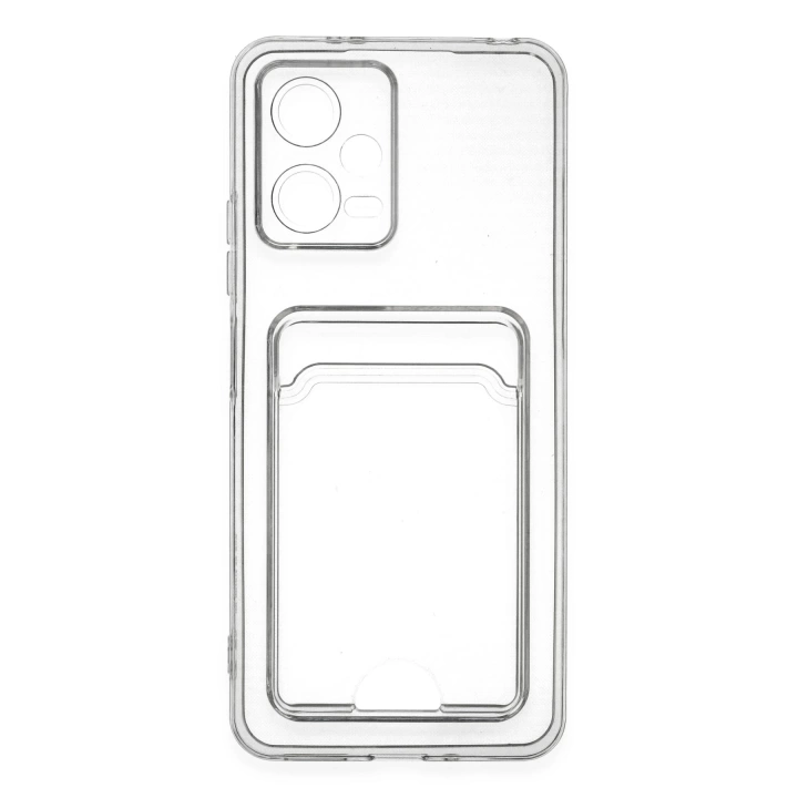 BFS  Xiaomi Poco X5 5G Kılıf Kart Şeffaf Silikon - Şeffaf