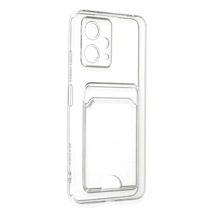 BFS Xiaomi Poco X5 5G Kılıf Kart Şeffaf Silikon - Şeffaf