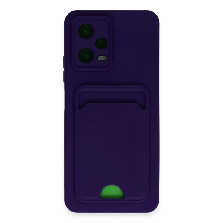 BFS  Xiaomi Poco X5 5G Kılıf Kelvin Kartvizitli Silikon - Derin Mor