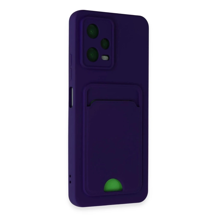 BFS  Xiaomi Poco X5 5G Kılıf Kelvin Kartvizitli Silikon - Derin Mor