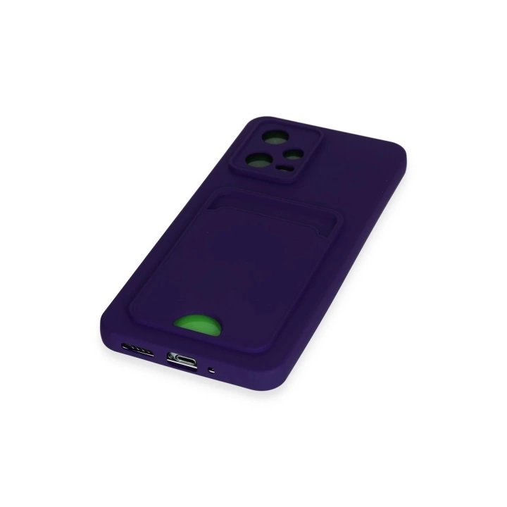 BFS  Xiaomi Poco X5 5G Kılıf Kelvin Kartvizitli Silikon - Derin Mor