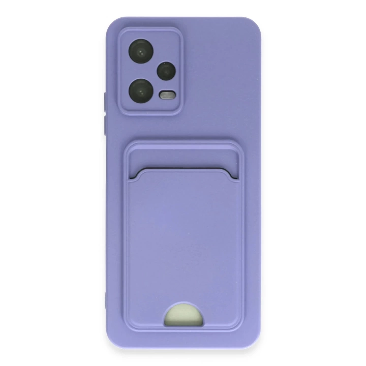 BFS  Xiaomi Poco X5 5G Kılıf Kelvin Kartvizitli Silikon - Lila