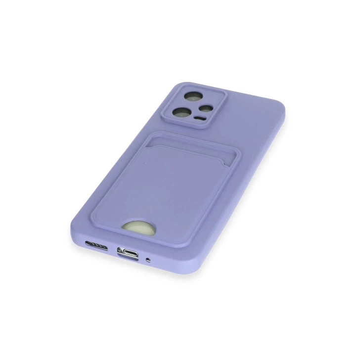 BFS Xiaomi Poco X5 5G Kılıf Kelvin Kartvizitli Silikon - Lila