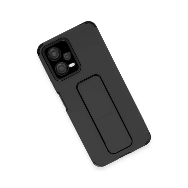 BFS  Xiaomi Poco X5 5G Kılıf Mega Standlı Silikon - Siyah