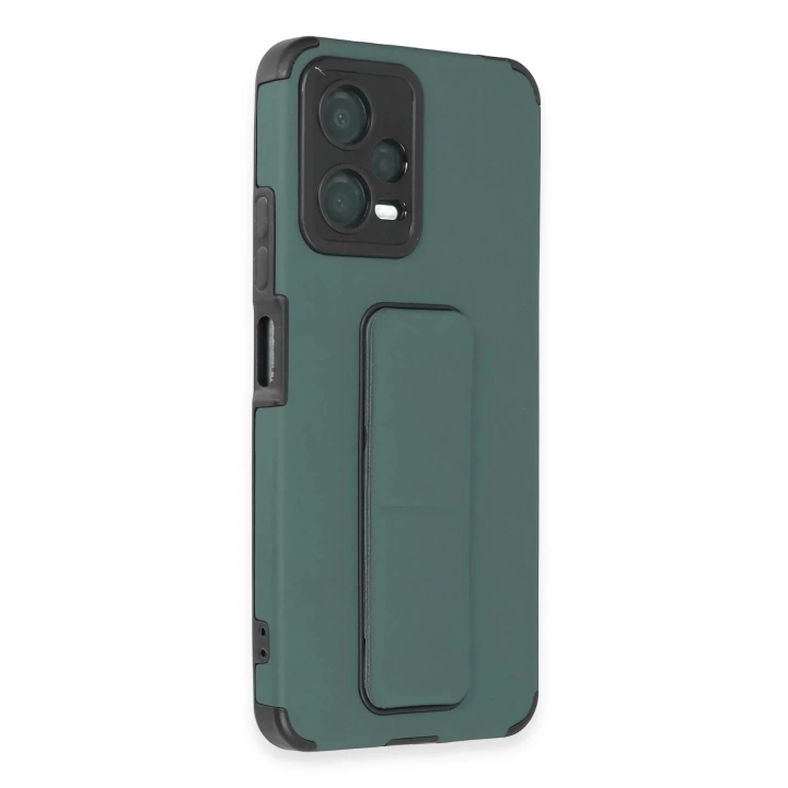 BFS  Xiaomi Poco X5 5G Kılıf Mega Standlı Silikon - Yeşil