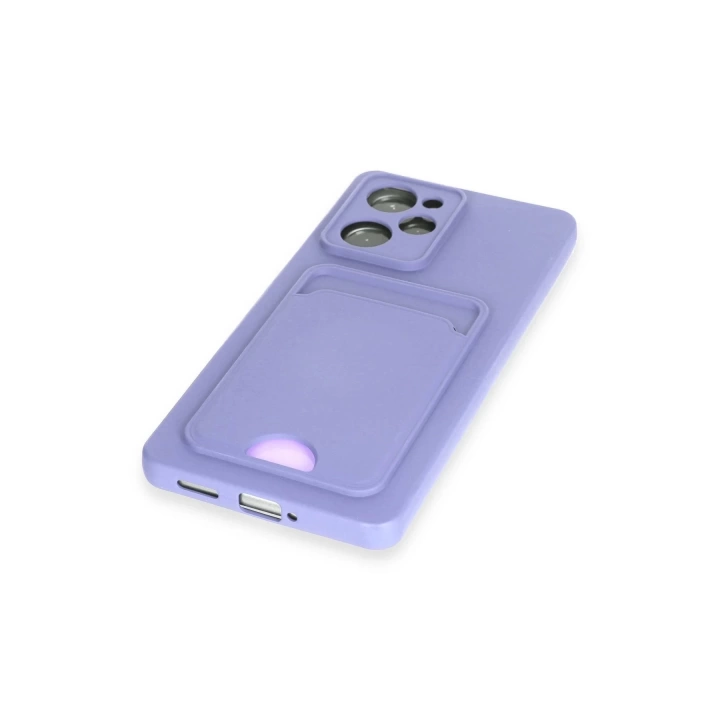 BFS  Xiaomi Poco X5 Pro 5G Kılıf Kelvin Kartvizitli Silikon - Lila