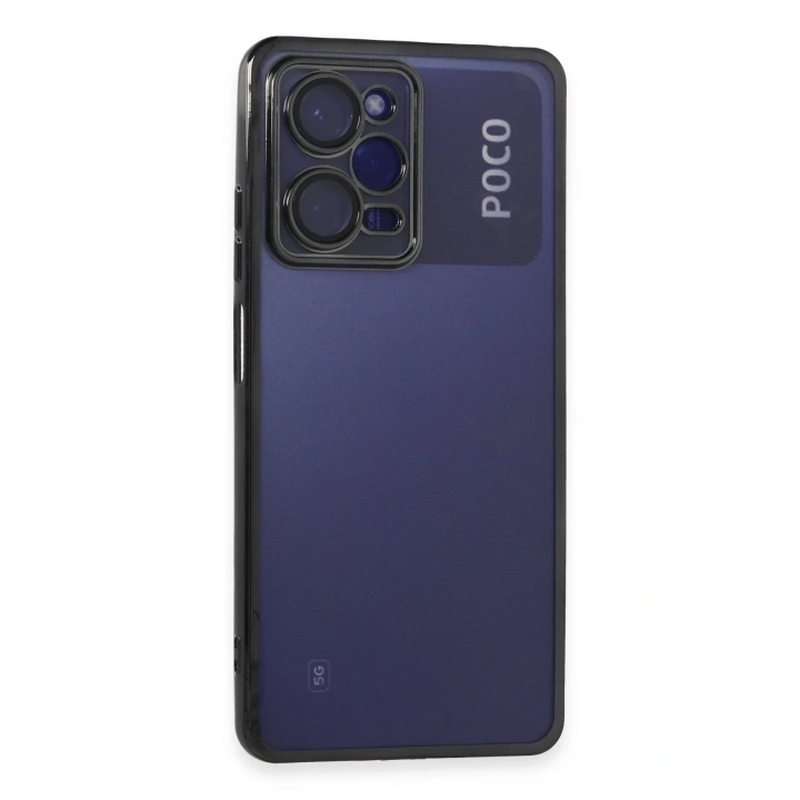 BFS  Xiaomi Poco X5 Pro 5G Kılıf  Lensli Silikon - Siyah