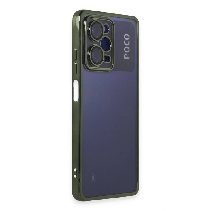 BFS  Xiaomi Poco X5 Pro 5G Kılıf  Lensli Silikon - Yeşil