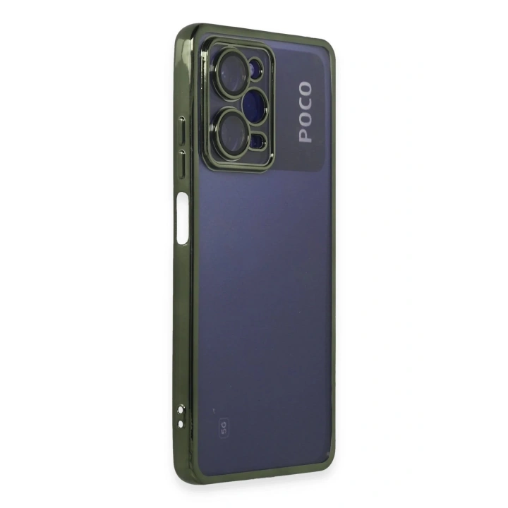 BFS Xiaomi Poco X5 Pro 5G Kılıf Lensli Silikon - Yeşil