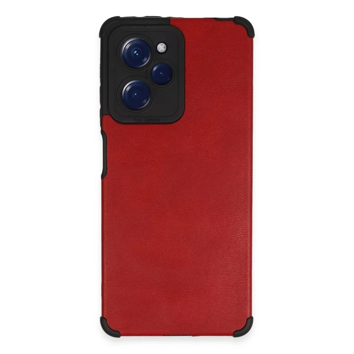 BFS  Xiaomi Poco X5 Pro 5G Kılıf Loop Deri Silikon - Kırmızı