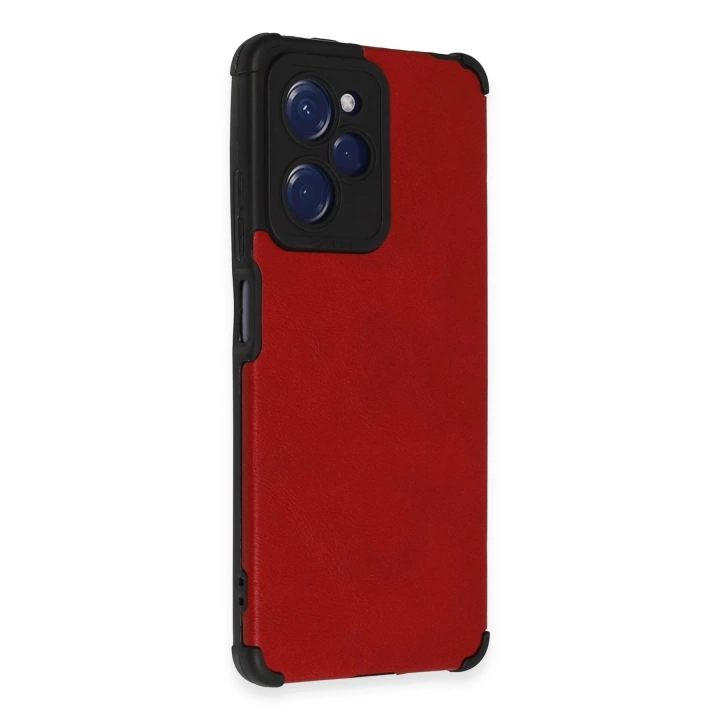 BFS  Xiaomi Poco X5 Pro 5G Kılıf Loop Deri Silikon - Kırmızı