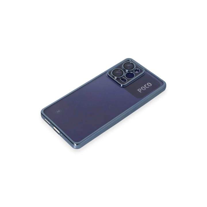 BFS  Xiaomi Poco X5 Pro 5G Kılıf Razer Lensli Silikon - Açık Mavi
